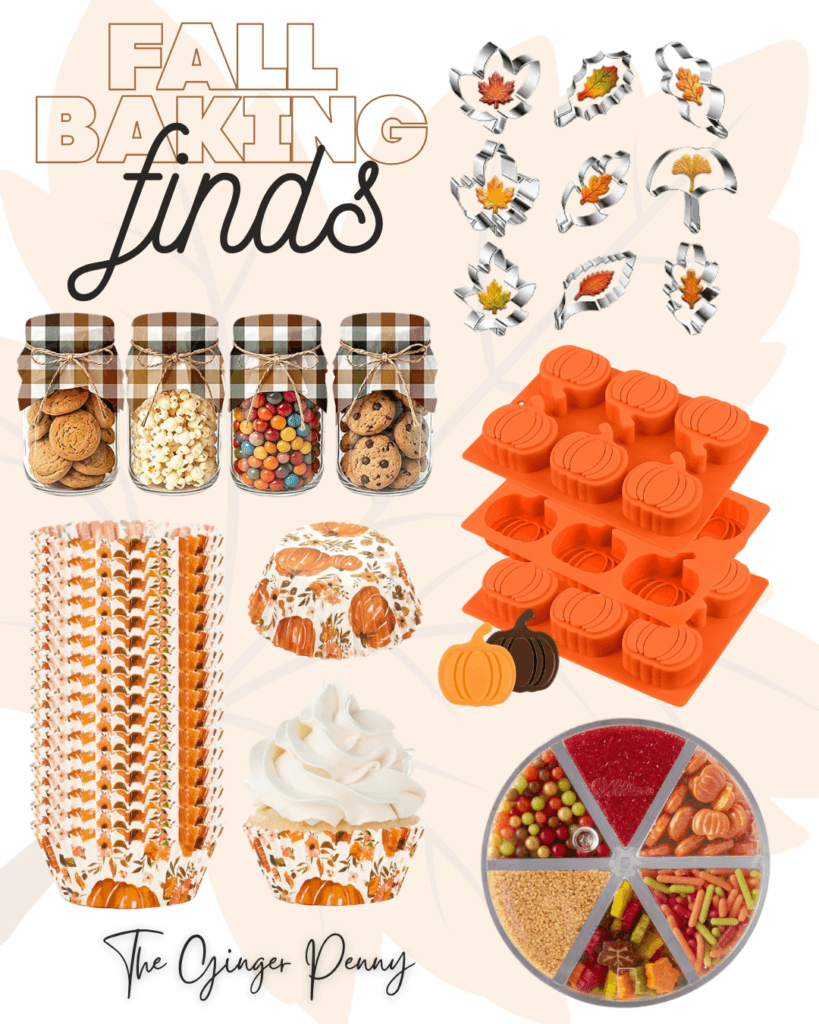 Fall baking finds from Amazon including pumpkin molds, cookie cutters and seasonal baking supplies
