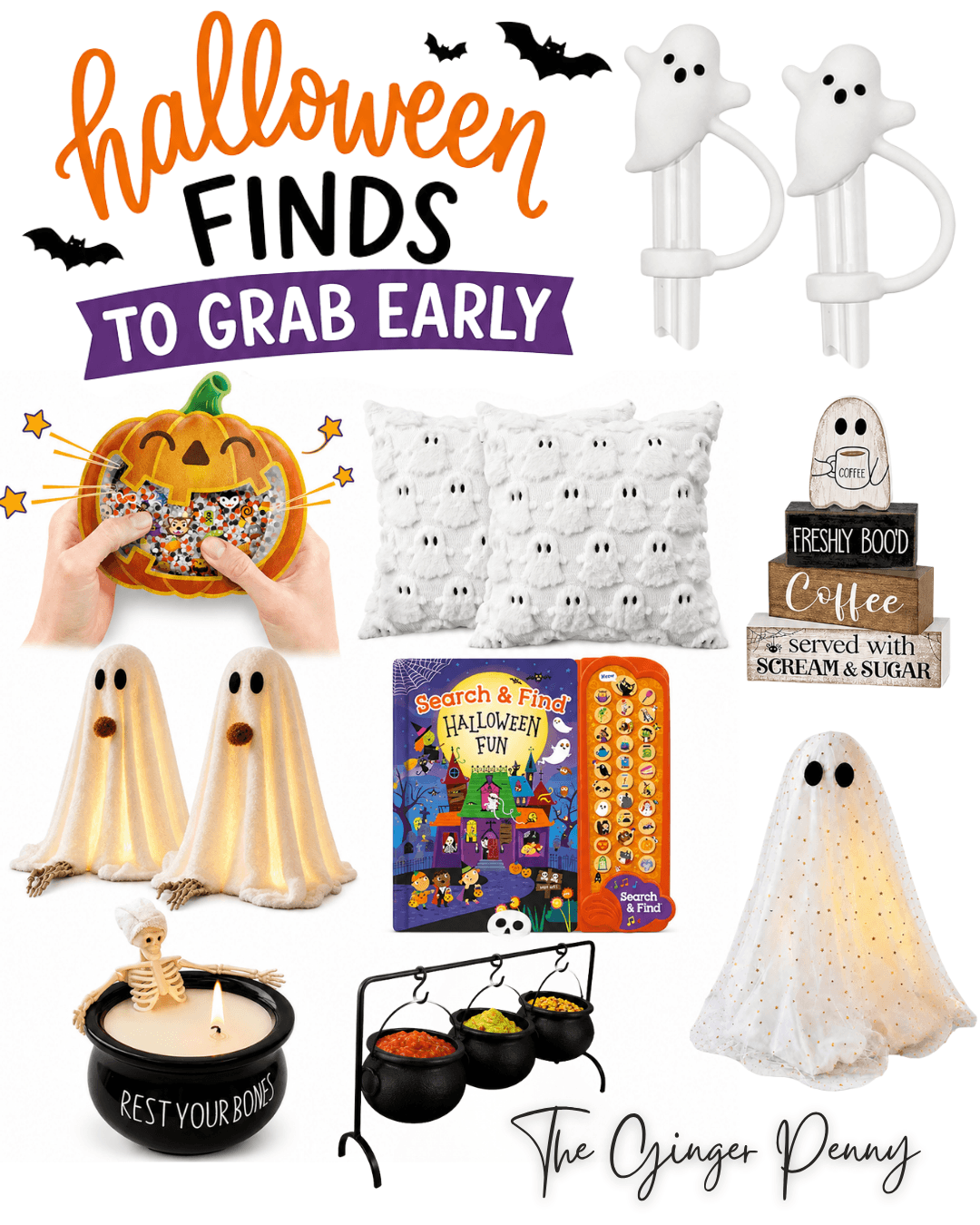 Halloween finds to grab early from Amazon including ghost decor, kids activities, pillows and Halloween home finds