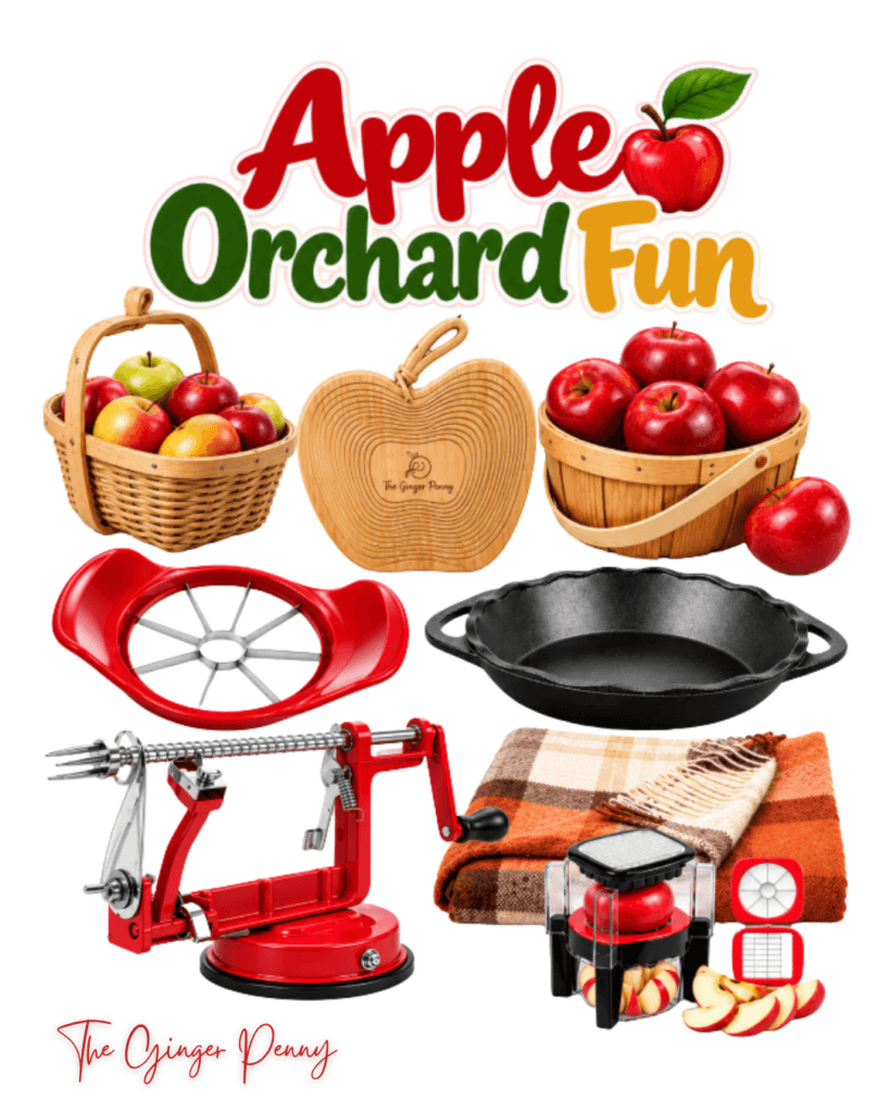 Apple orchard day finds for apple picking, cool fall weather, snacks, and family outings